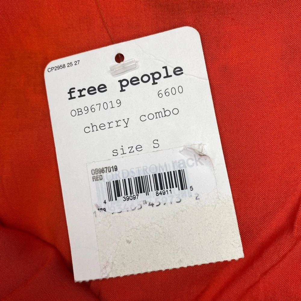 NWT Free People All Mine mini dress in red - Picture 15 of 16